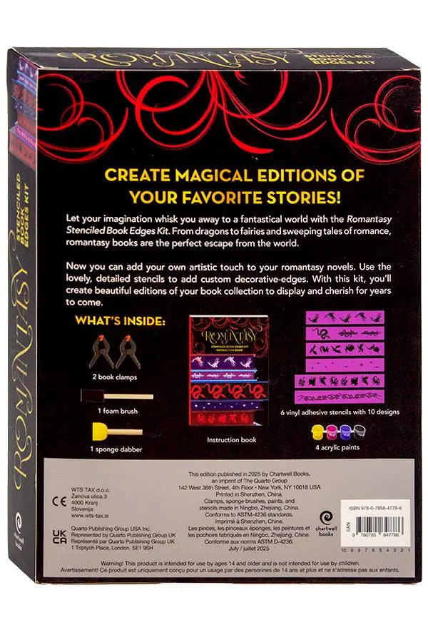 Romantasy Stenciled Book Edges Kit
