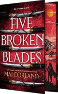 Five Broken Blades (The Broken Blades, Bk. 1, Deluxe Limited Edition) sprayed-edge edition book cover