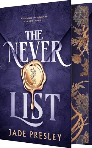 The Never List sprayed-edge edition book cover