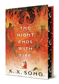 The Night Ends With Fire sprayed-edge edition book cover