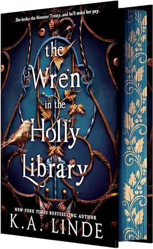 The Wren in the Holly Library (The Oak and Holly Cycle, Bk. 1) sprayed-edge edition book cover