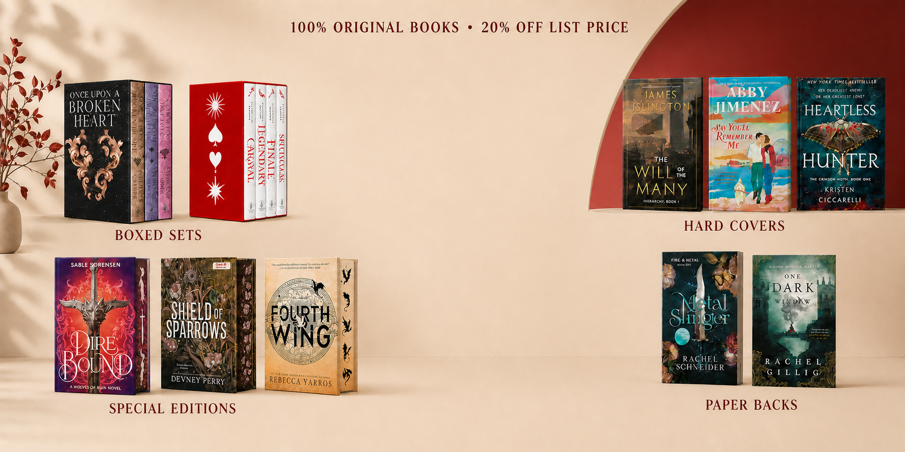 Books for Less collections: boxed sets, hardcovers, special editions and paperbacks
